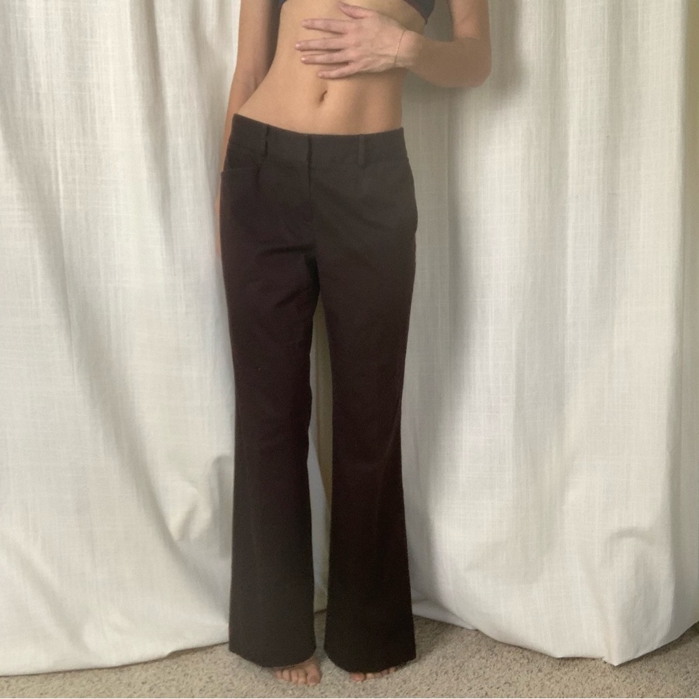 Michael Kors Low Rise Pants Size 4 Dark Brown